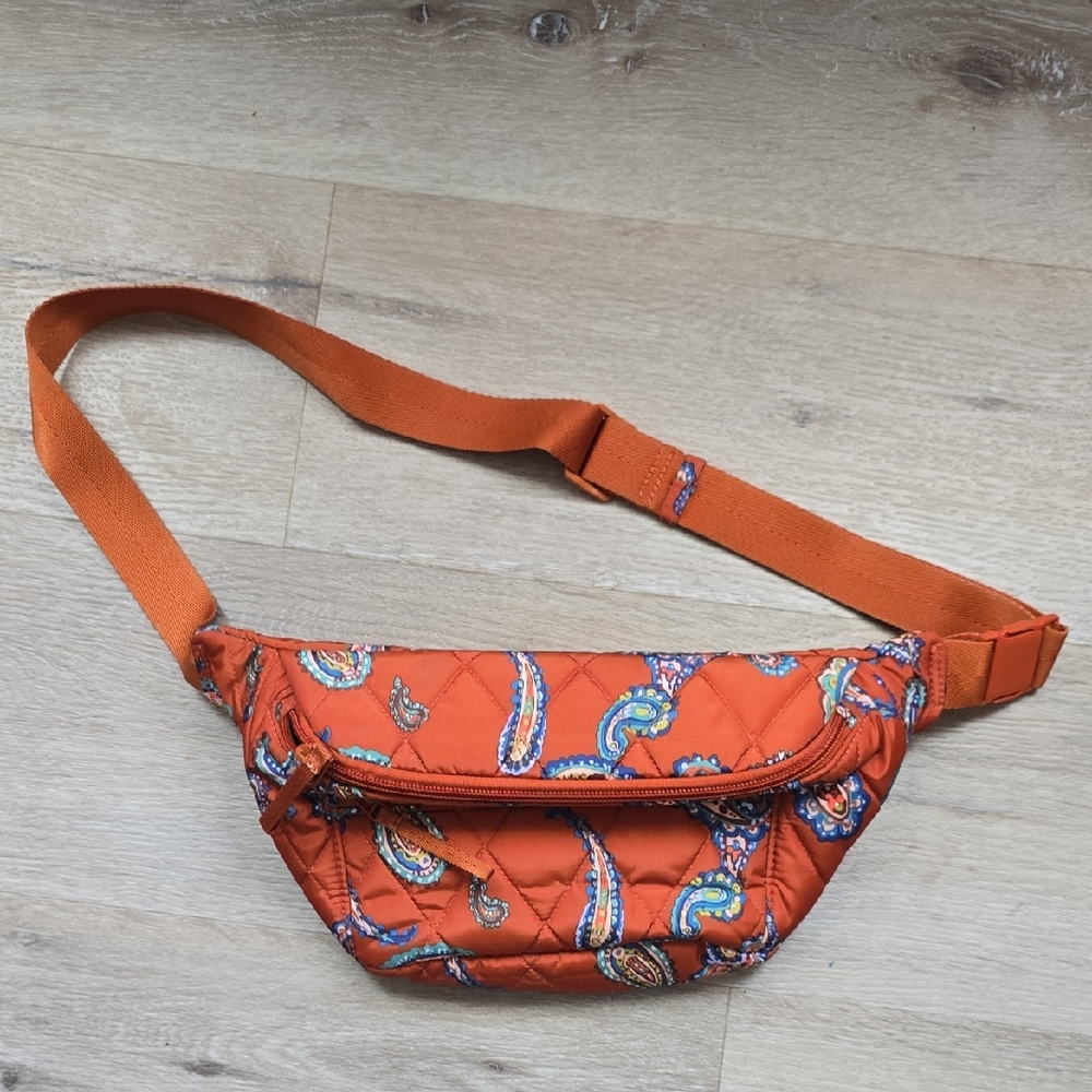 Vera Bradley Orange Paisley Quilted Women's Fanny Pack